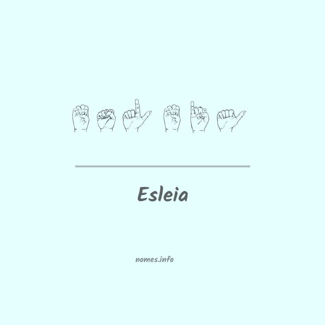 Esleia em Libras