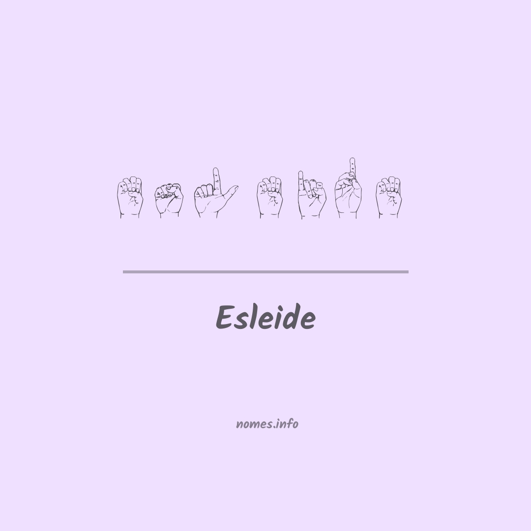 Esleide em Libras