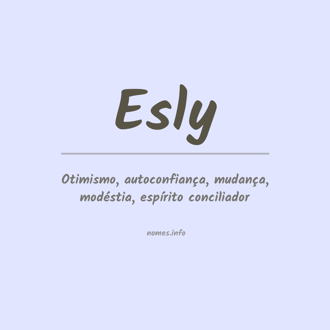 Significado do nome Esly