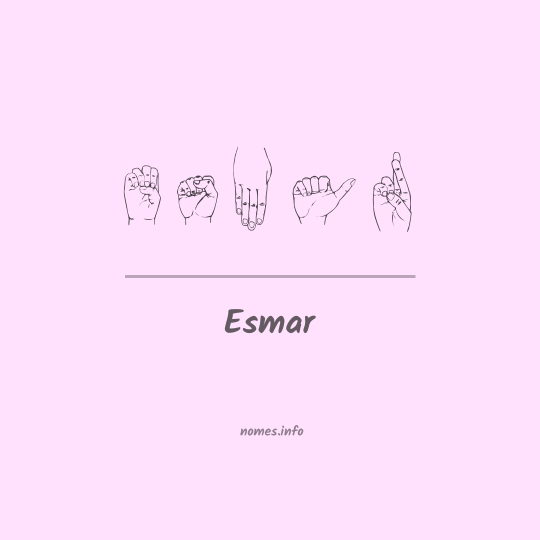Esmar em Libras
