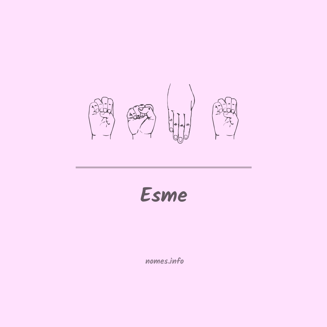 Esme em Libras Esme em Libras