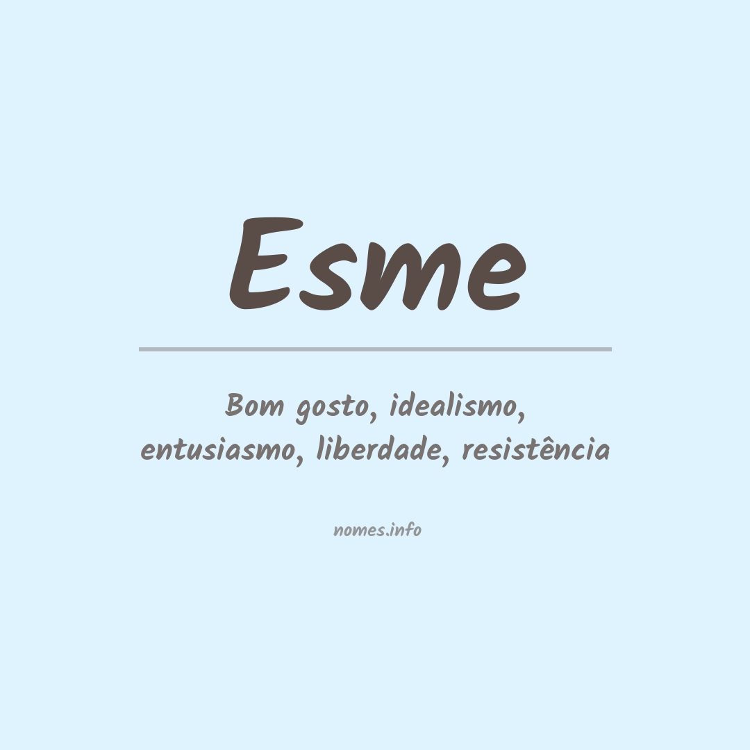 Significado do nome Esme