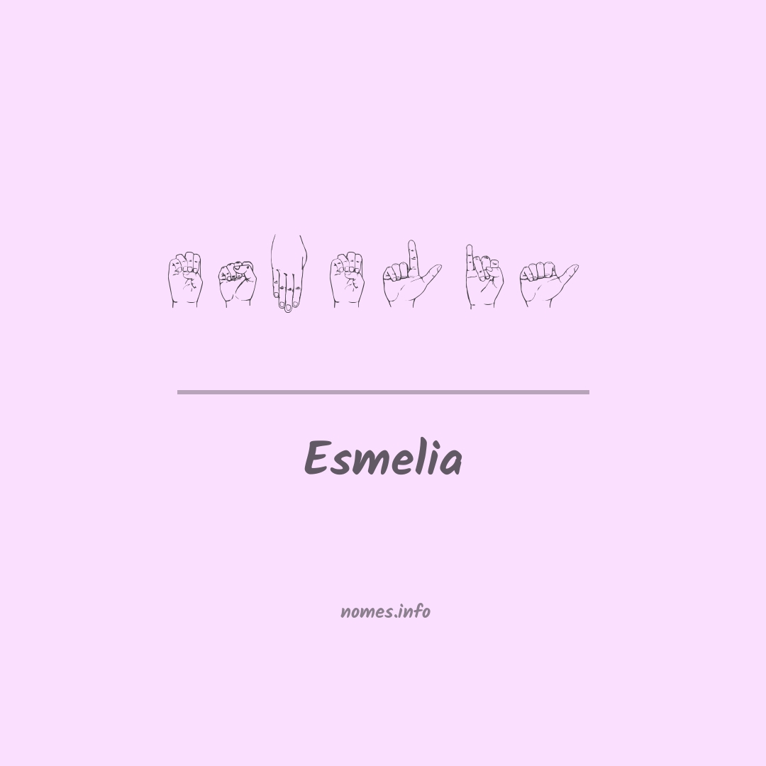 Esmelia em Libras