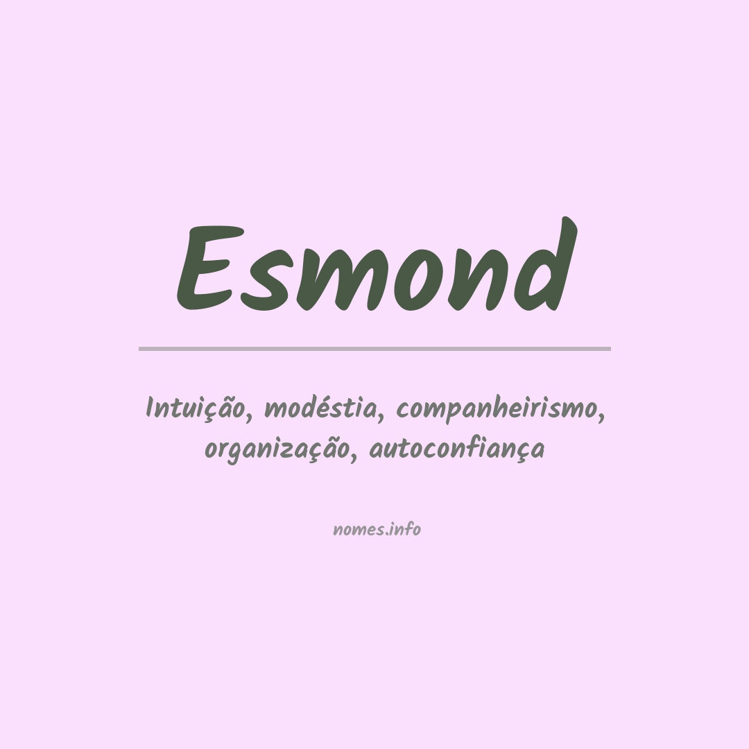 Significado do nome Esmond
