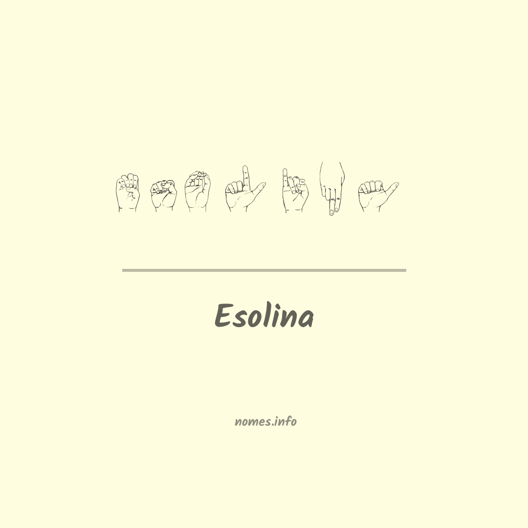 Esolina em Libras