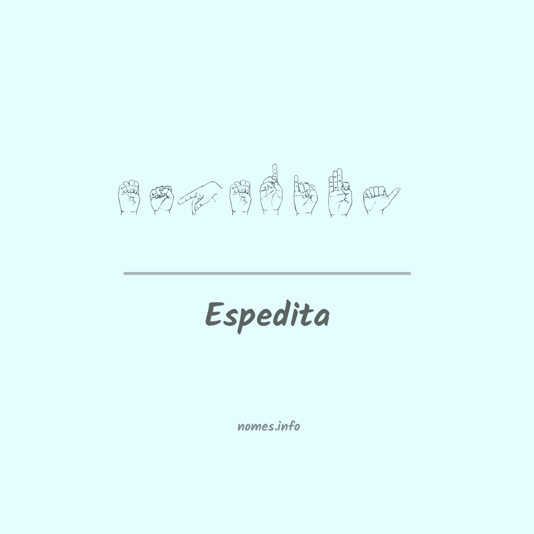Espedita em Libras
