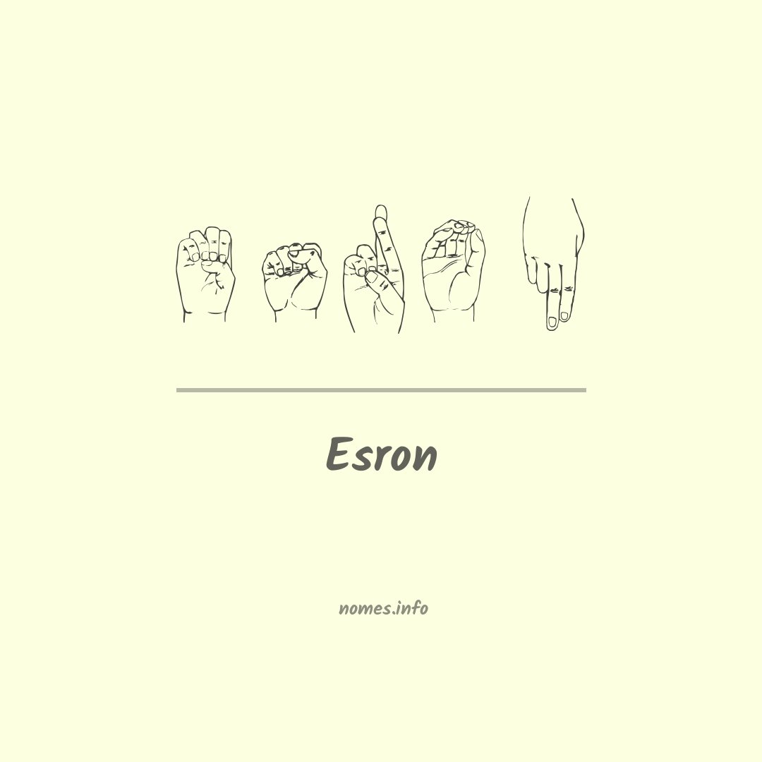 Esron em Libras