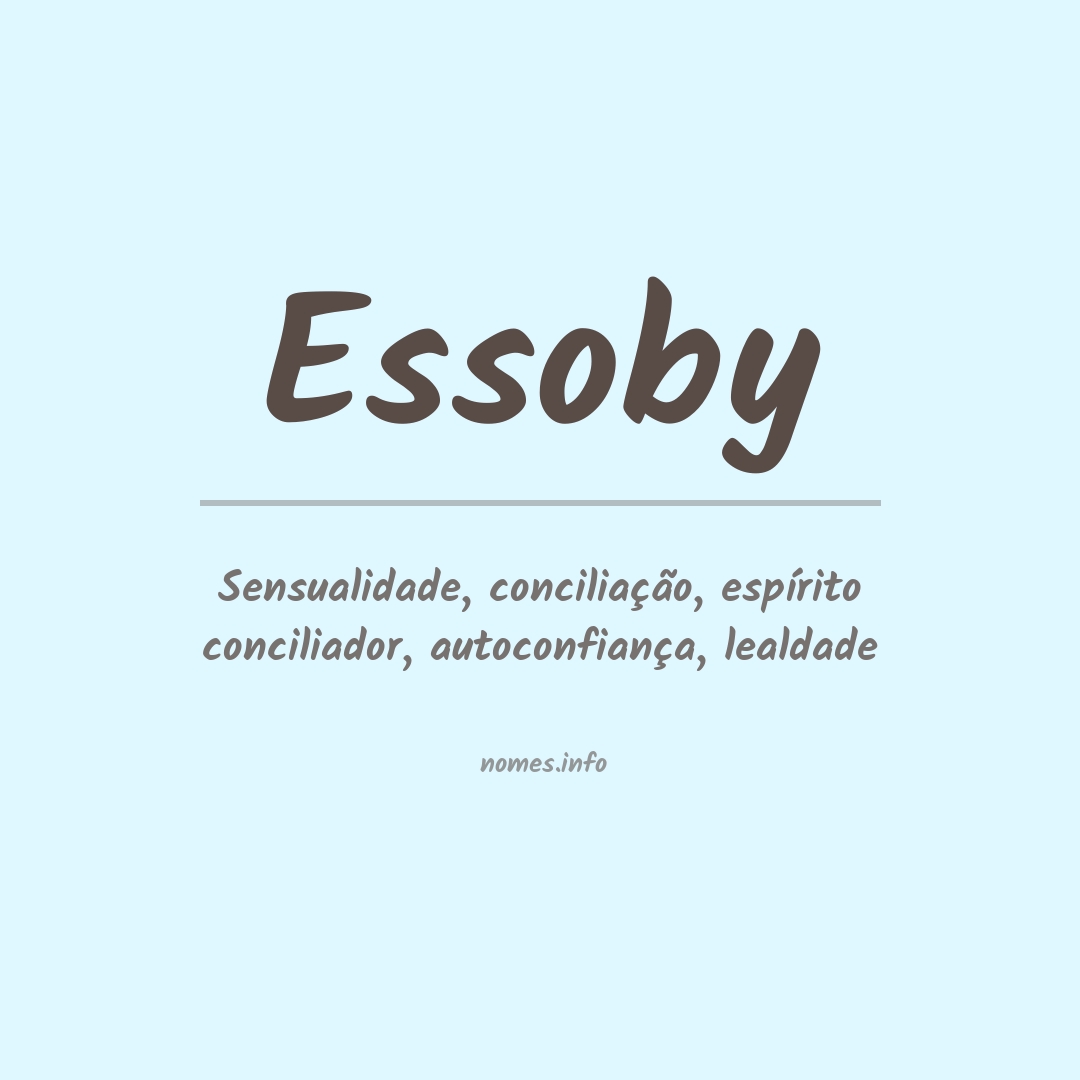 Significado do nome Essoby
