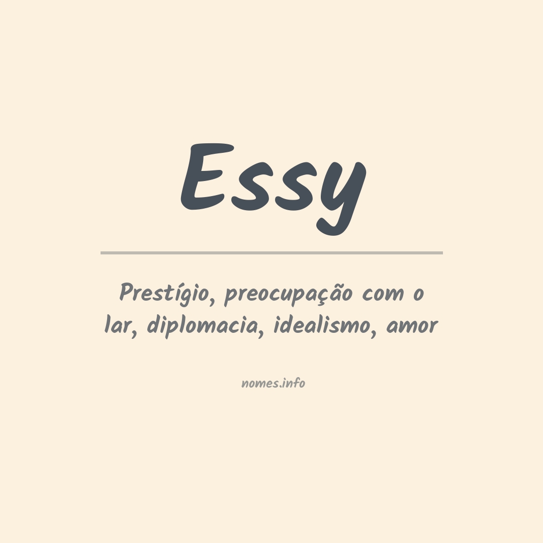 Significado do nome Essy