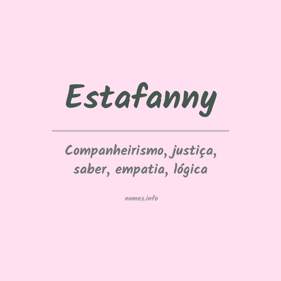 Significado do nome Estafanny
