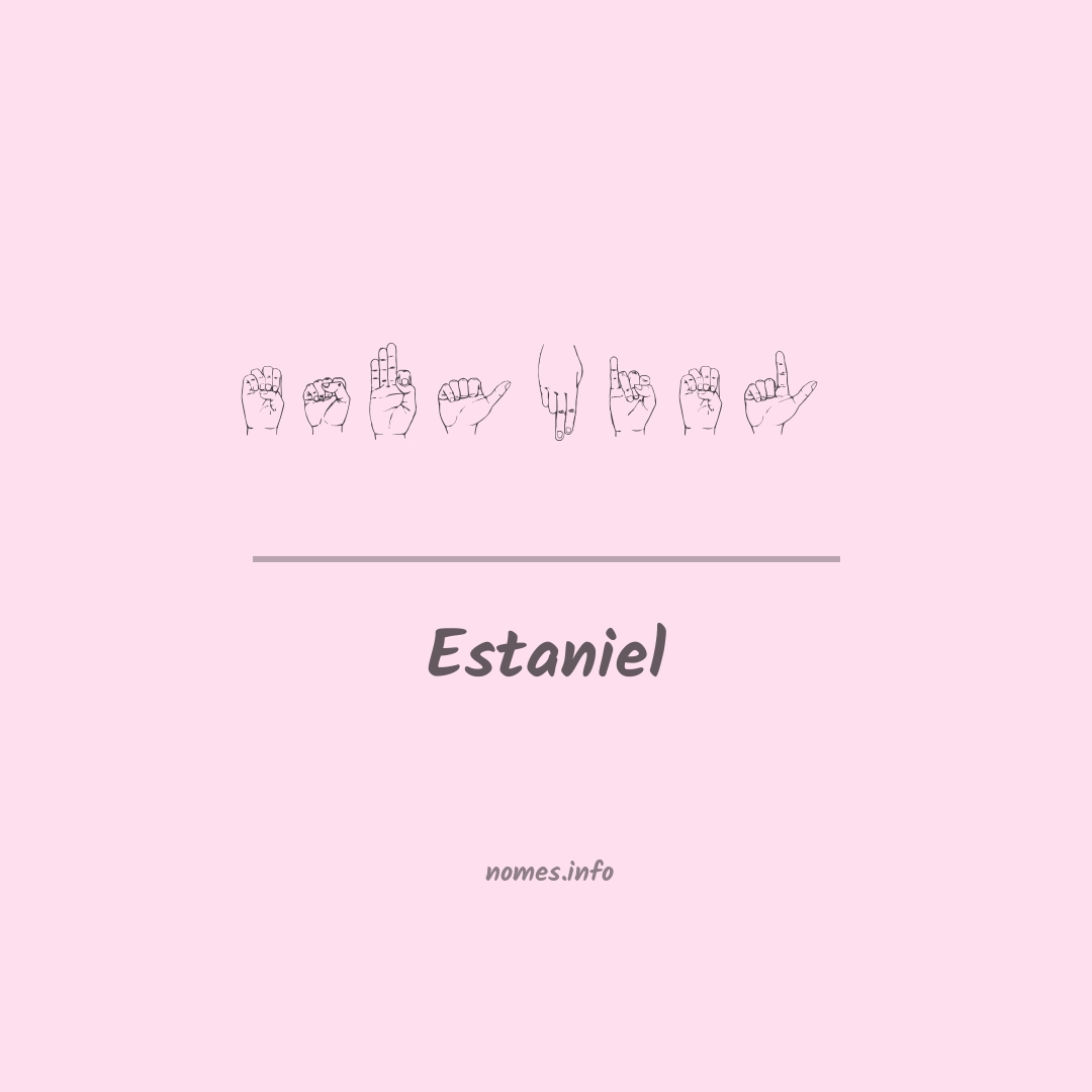 Estaniel em Libras