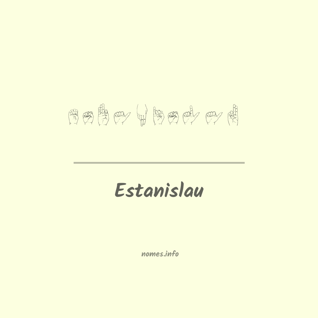 Estanislau em Libras