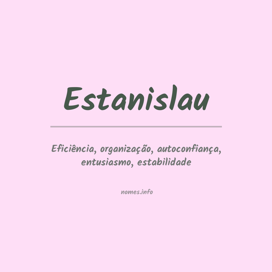 Significado do nome Estanislau