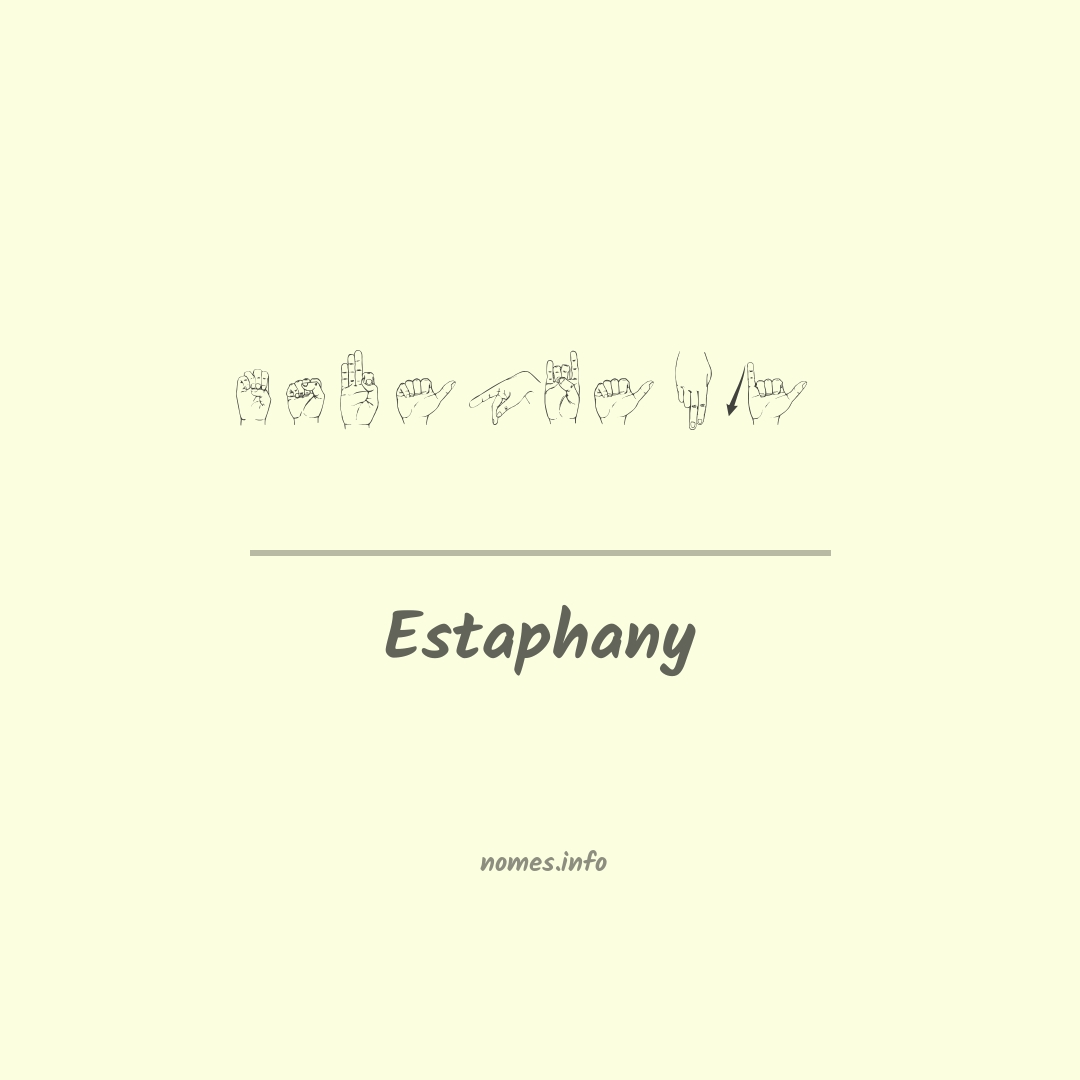 Estaphany em Libras