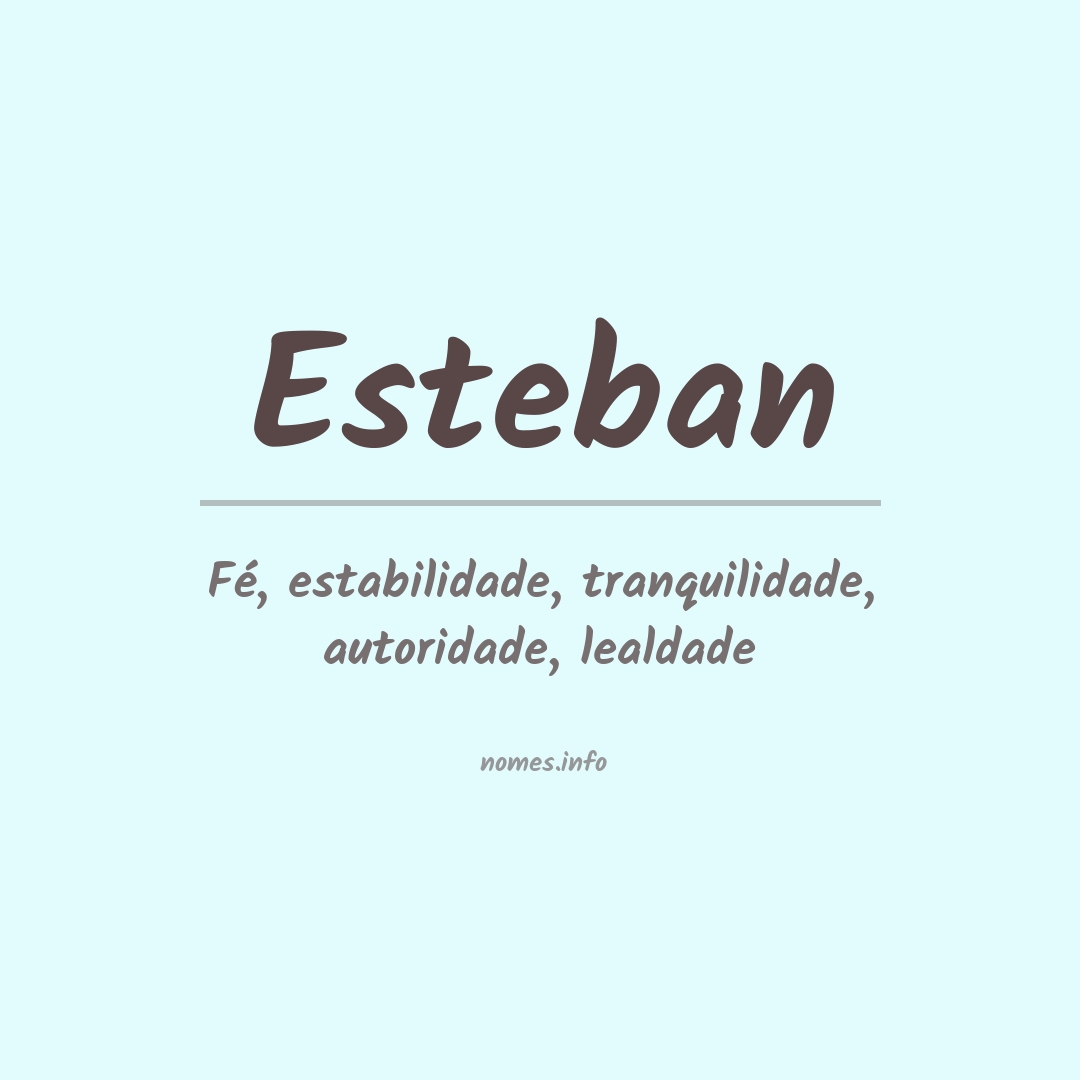 Significado do nome Esteban