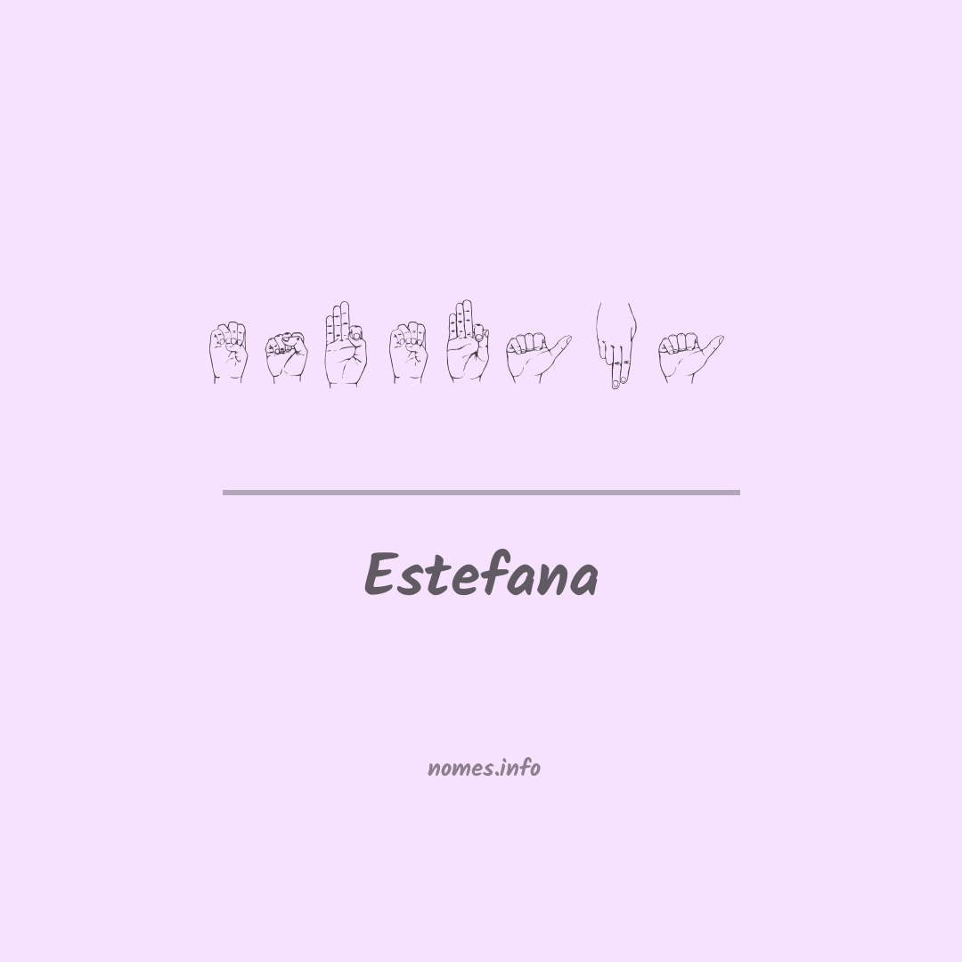 Estefana em Libras