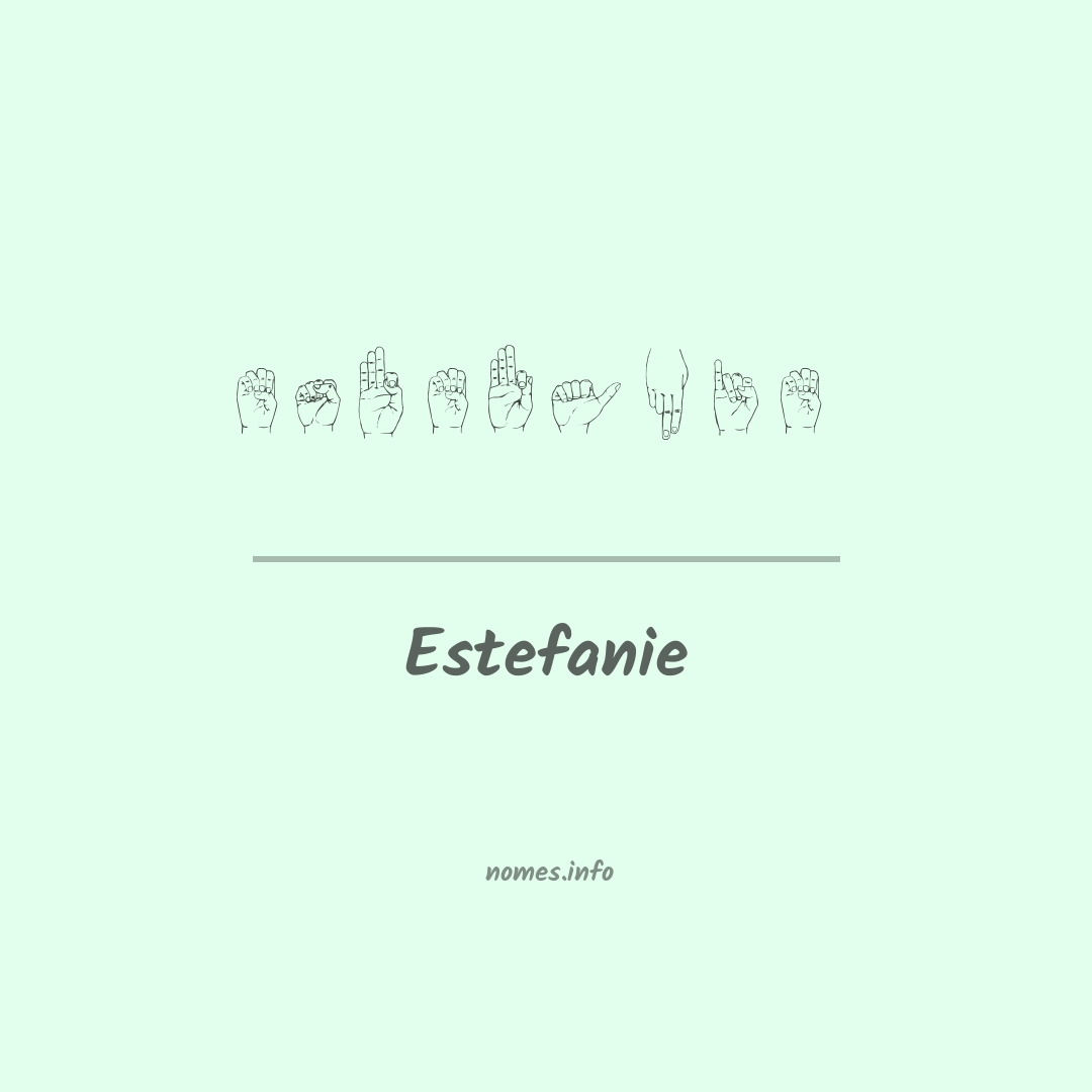 Estefanie em Libras