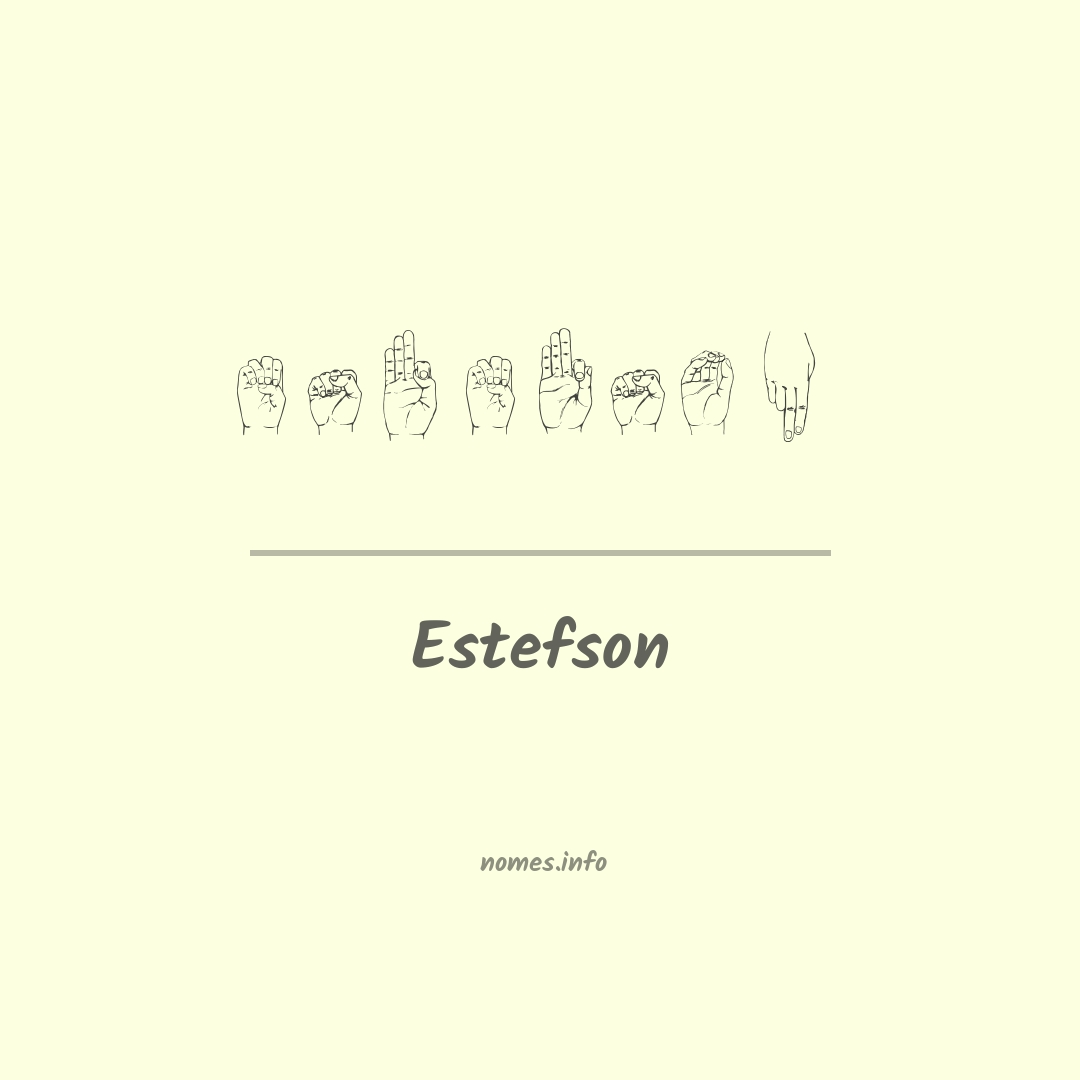 Estefson em Libras
