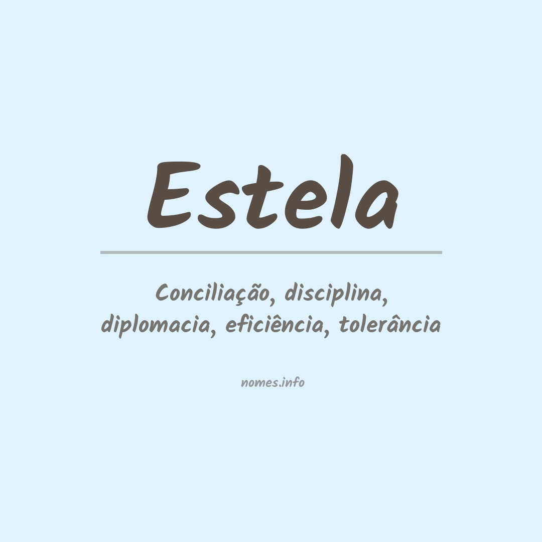Significado do nome Estela
