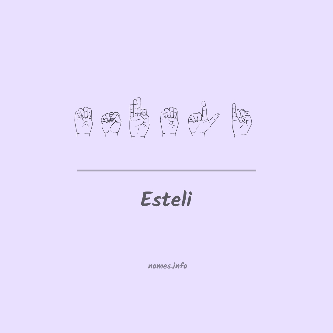 Esteli em Libras Esteli em Libras