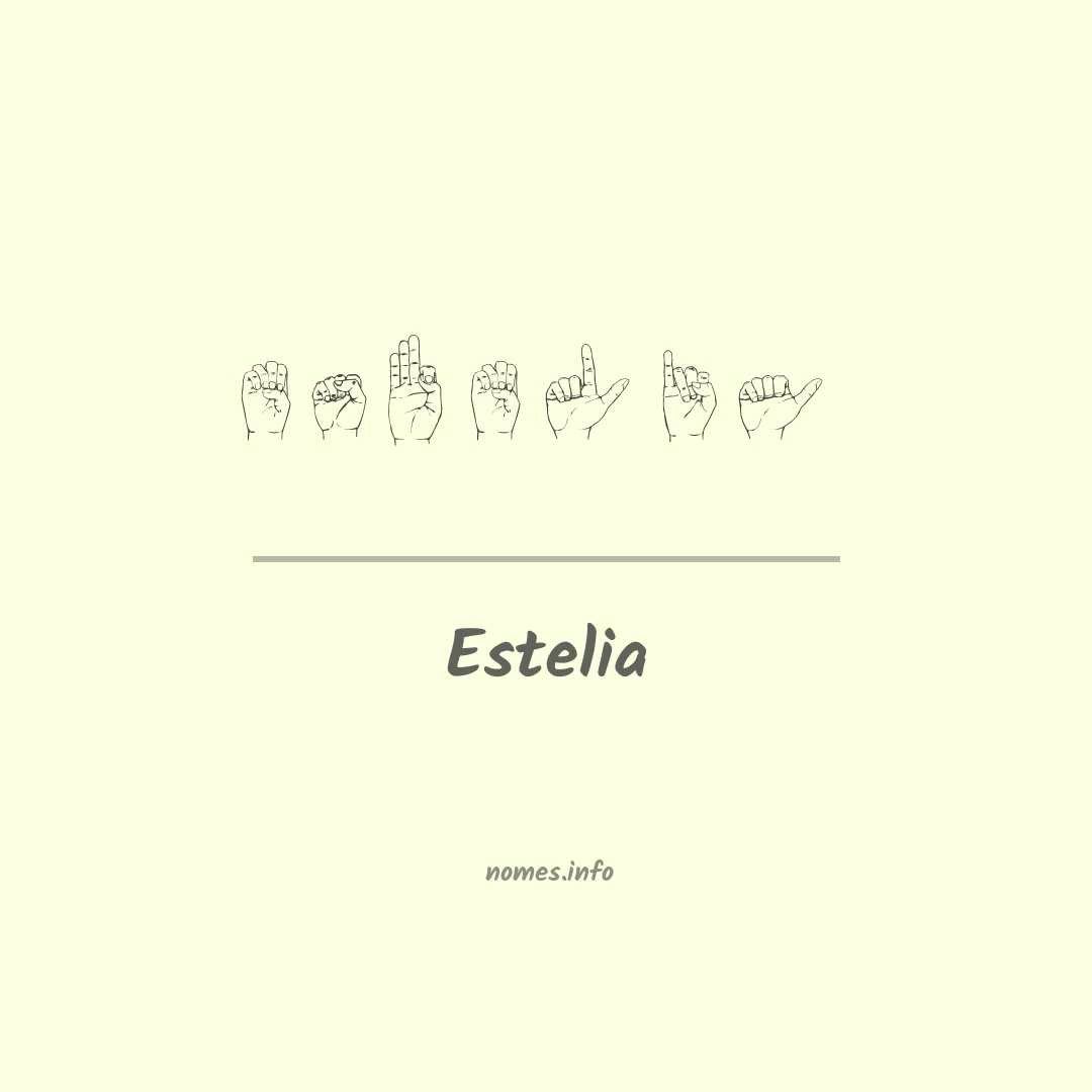 Estelia em Libras