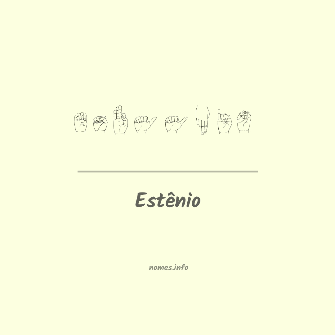 Estênio em Libras