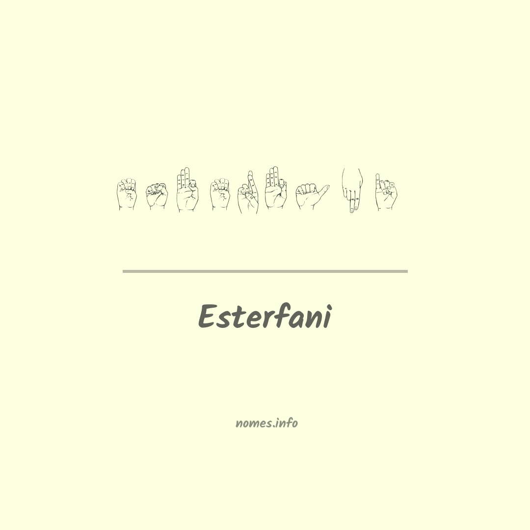 Esterfani em Libras
