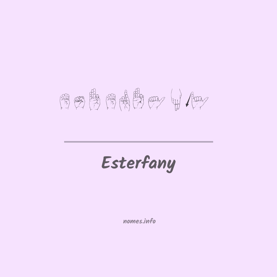 Esterfany em Libras