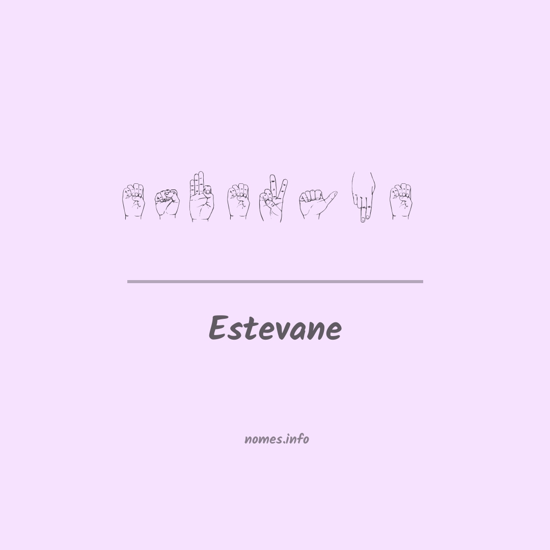 Estevane em Libras