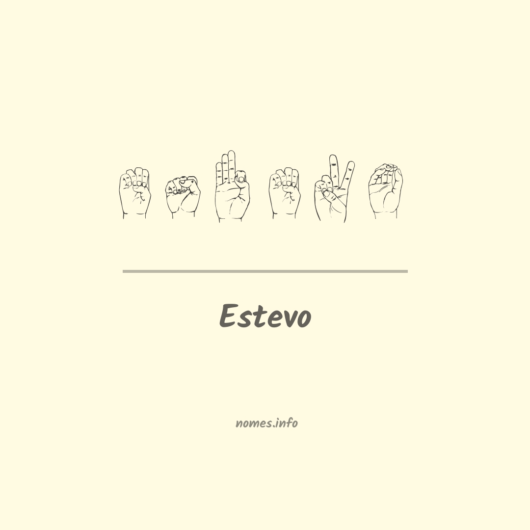Estevo em Libras