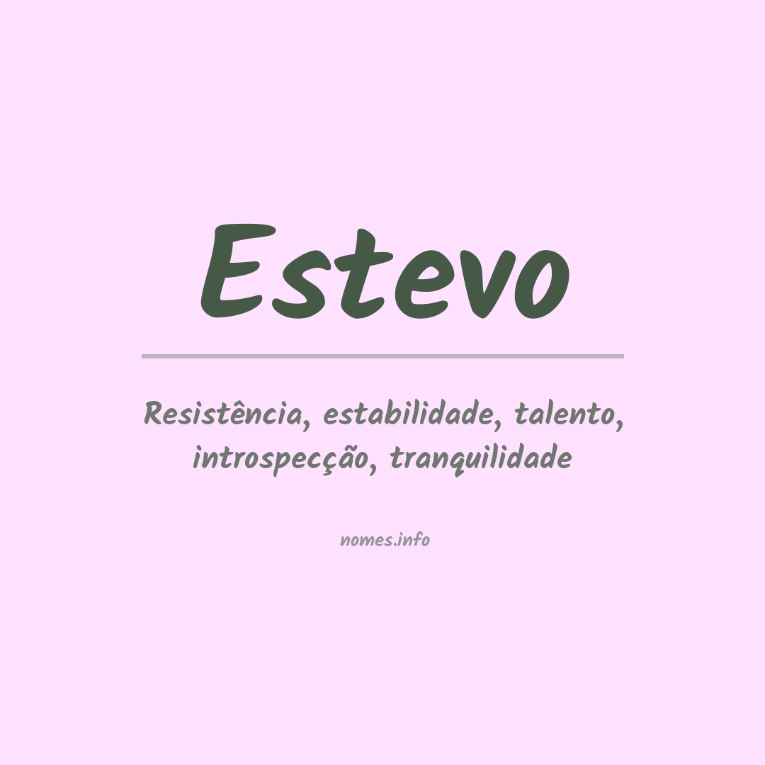 Significado do nome Estevo