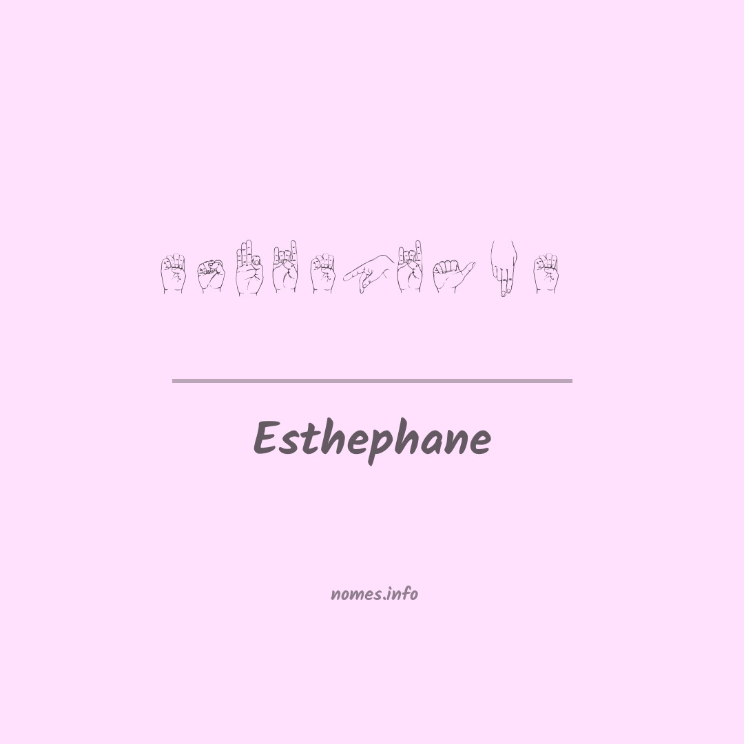 Esthephane em Libras