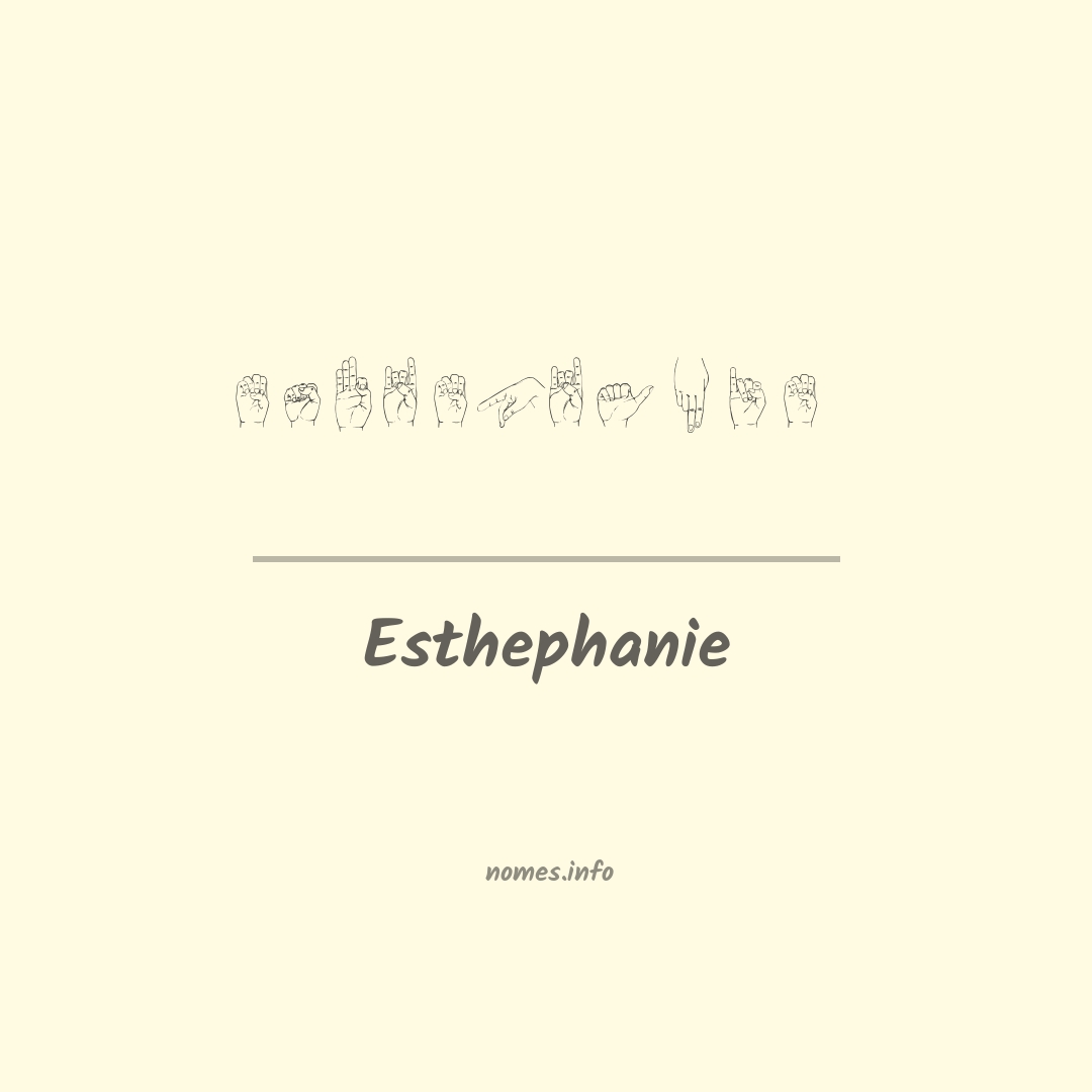 Esthephanie em Libras