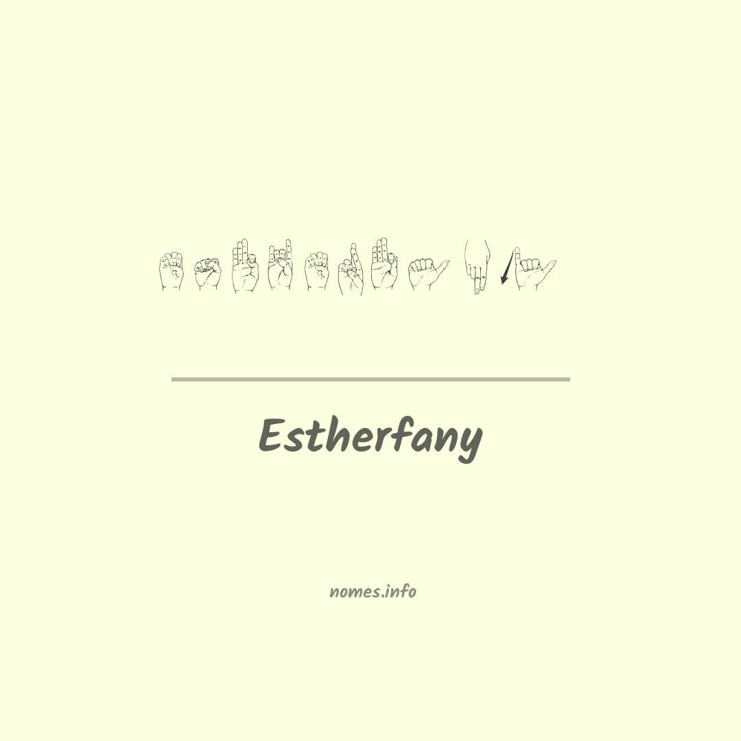 Estherfany em Libras