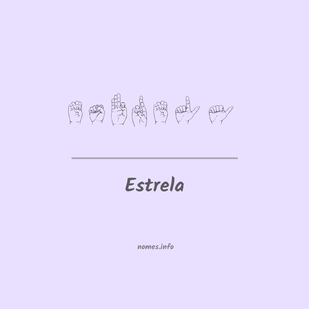 Estrela em Libras