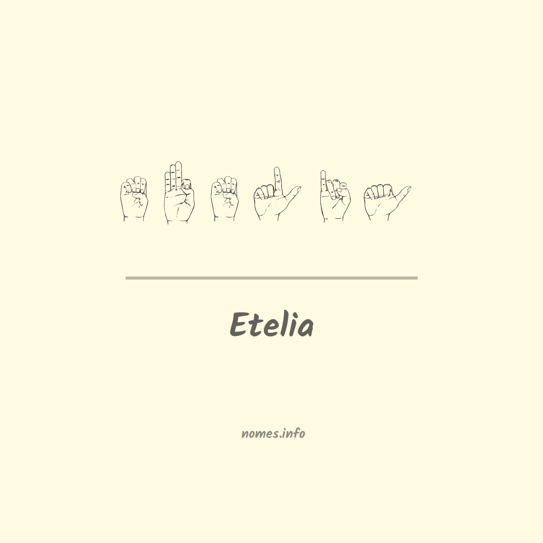 Etelia em Libras