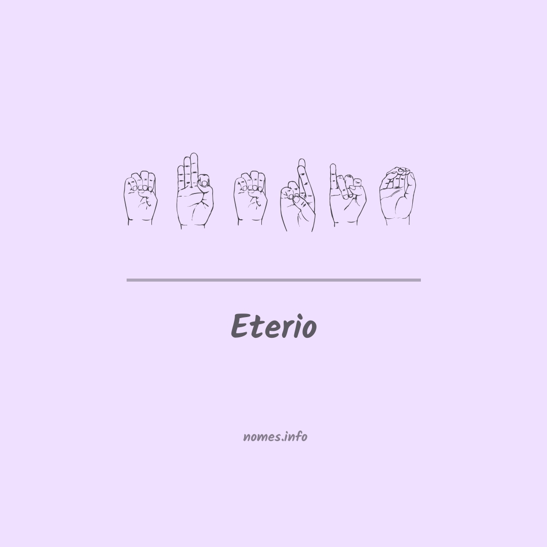 Eterio em Libras