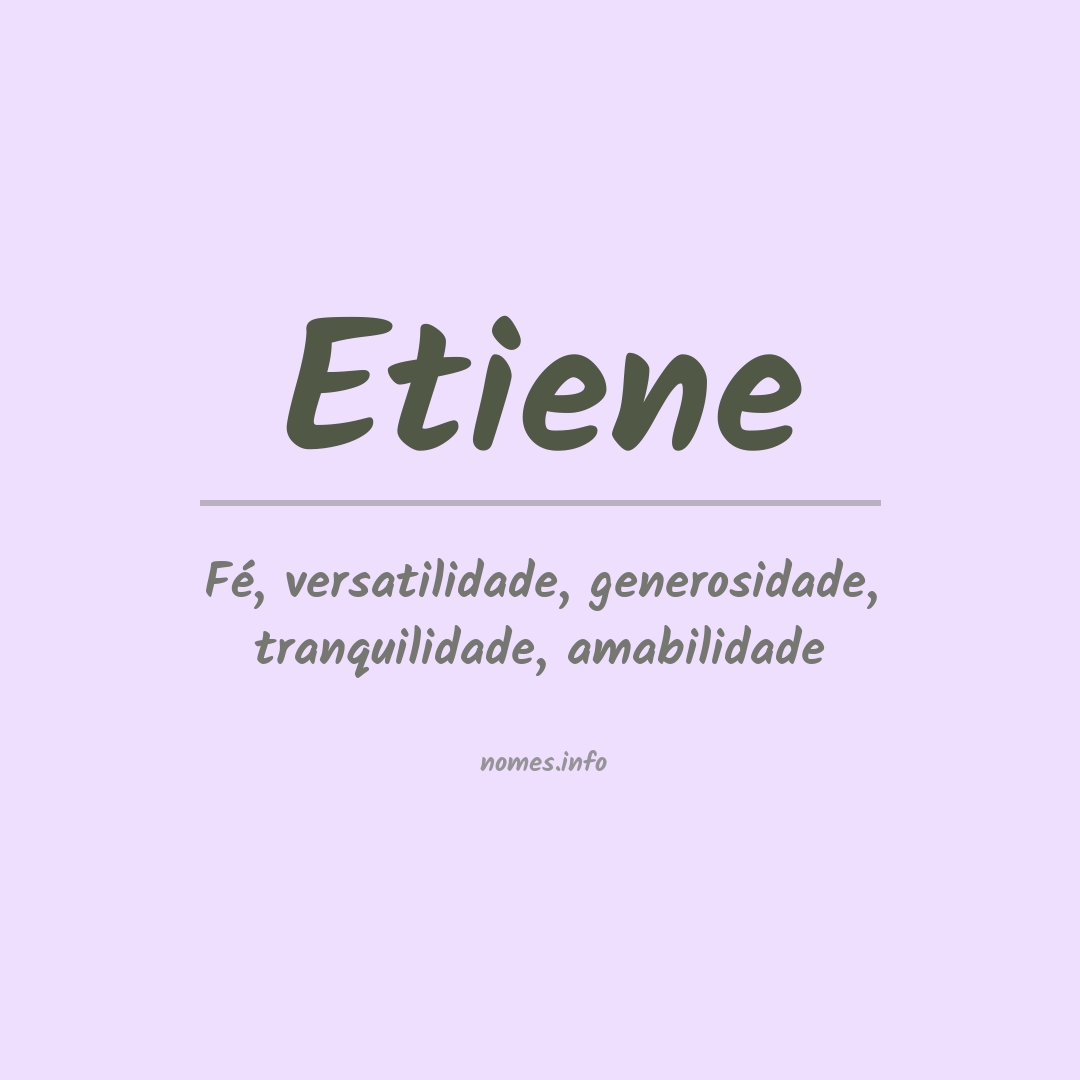 Significado do nome Etiene