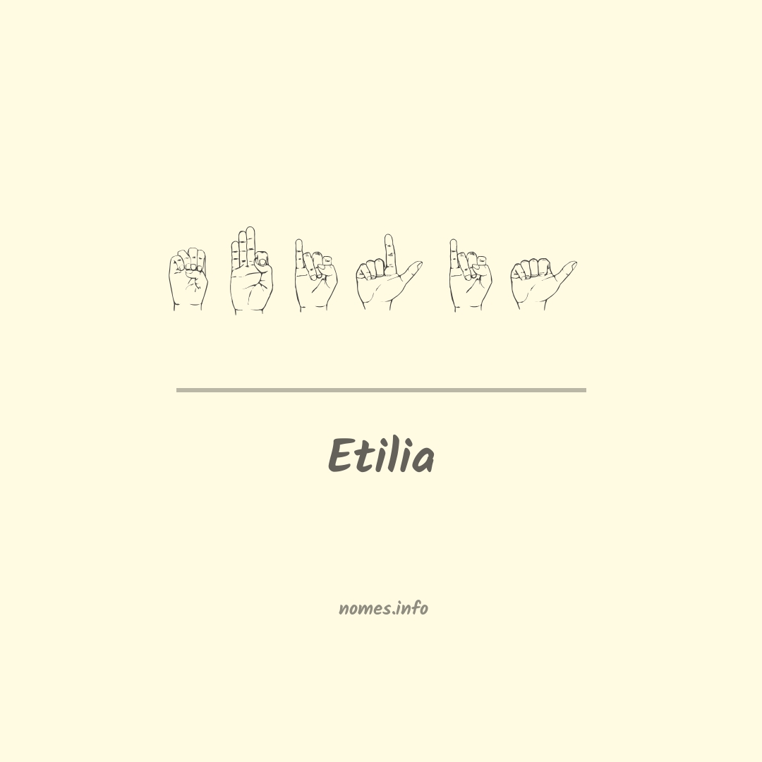 Etilia em Libras