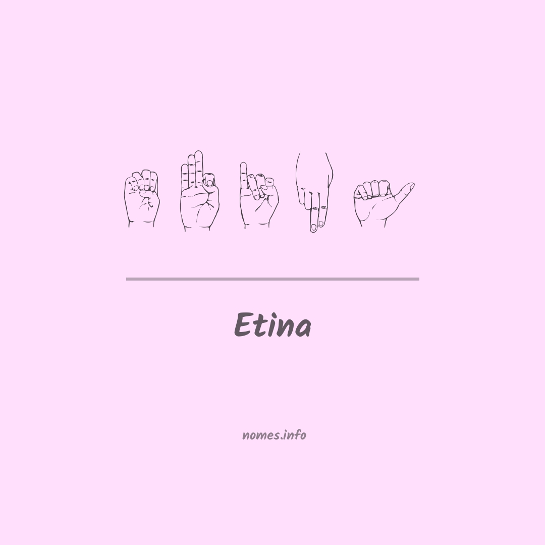 Etina em Libras