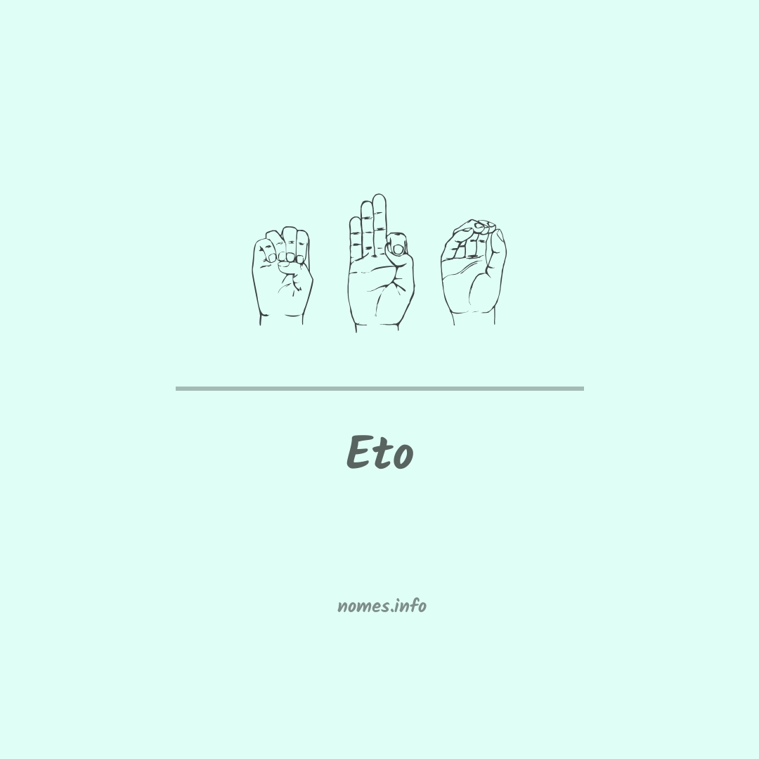 Eto em Libras