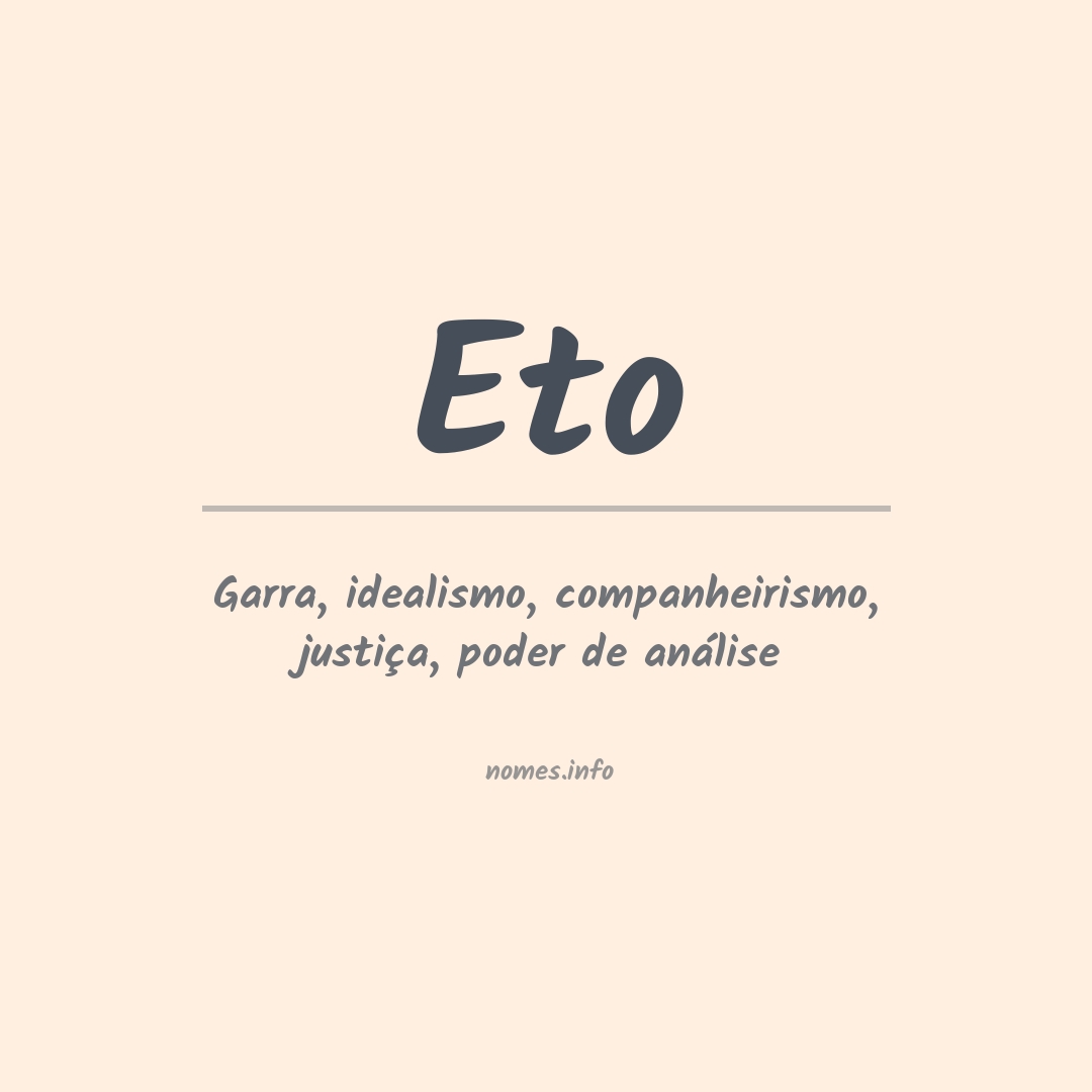Significado do nome Eto