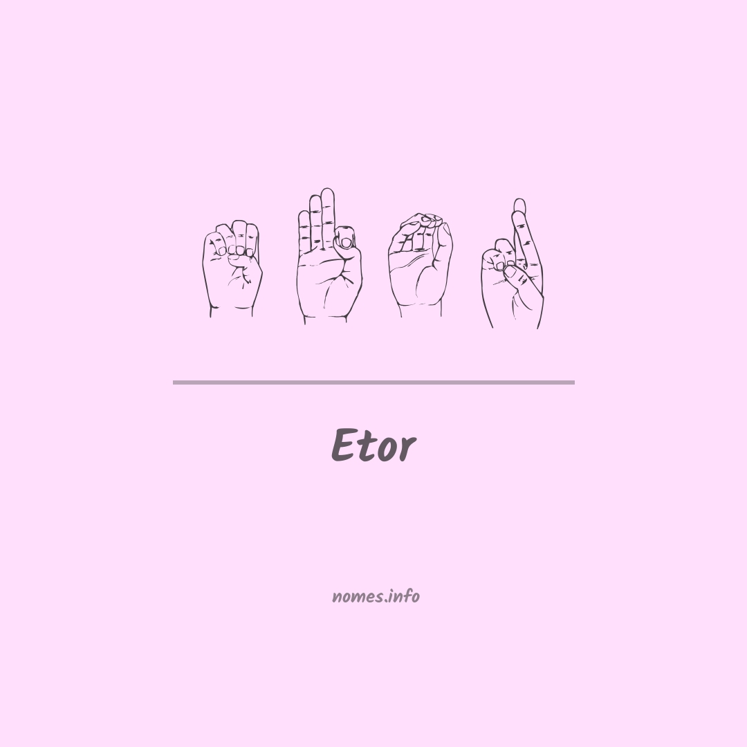 Etor em Libras