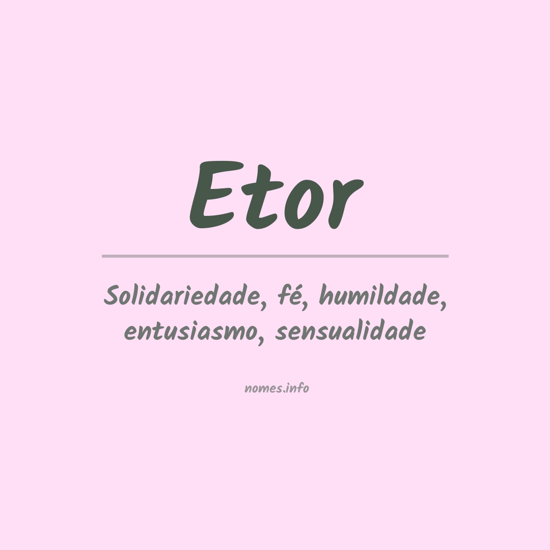 Significado do nome Etor