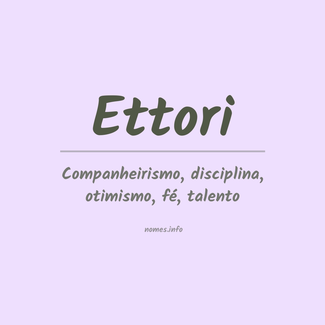 Significado do nome Ettori