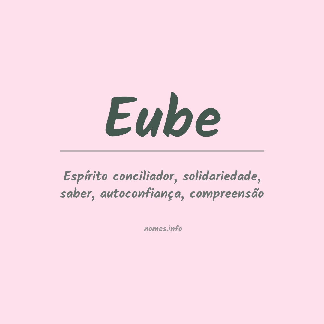 Significado do nome Eube