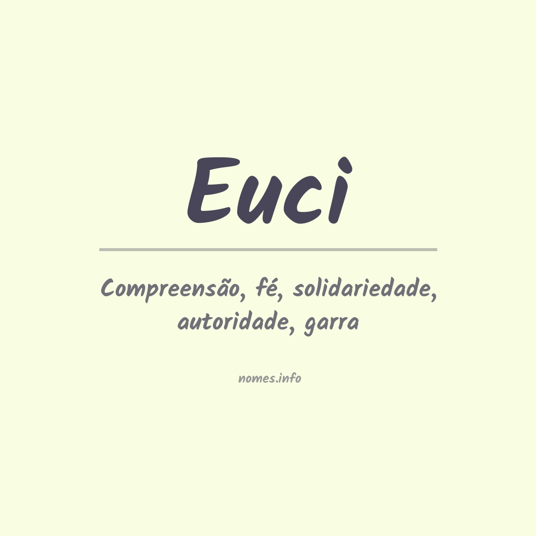 Significado do nome Euci