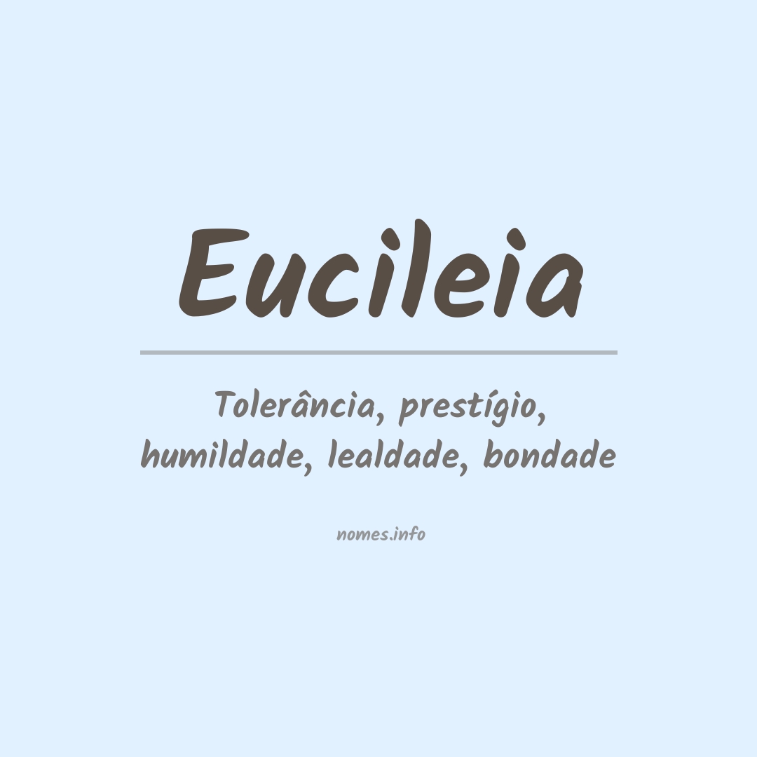 Significado do nome Eucileia