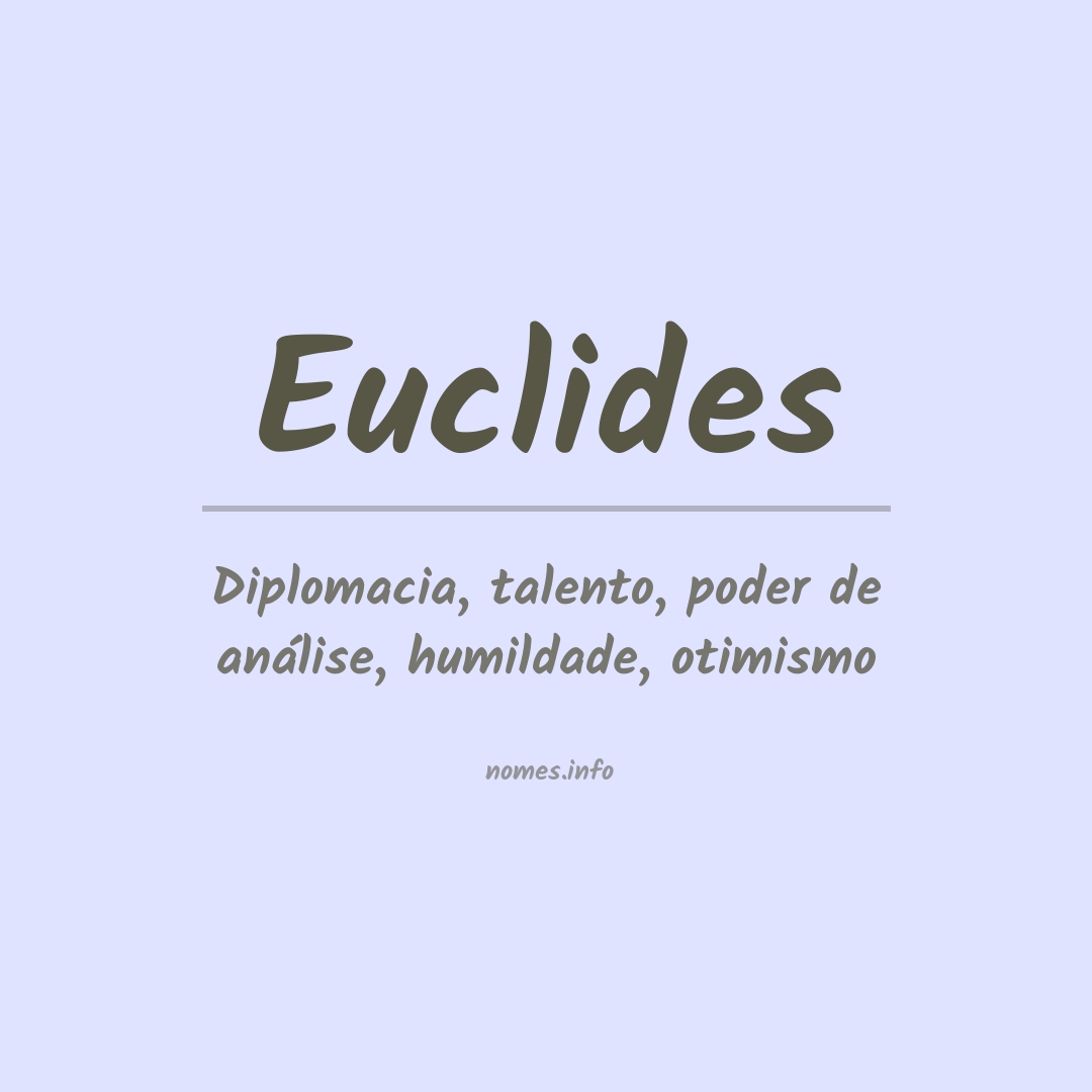 Significado do nome Euclides