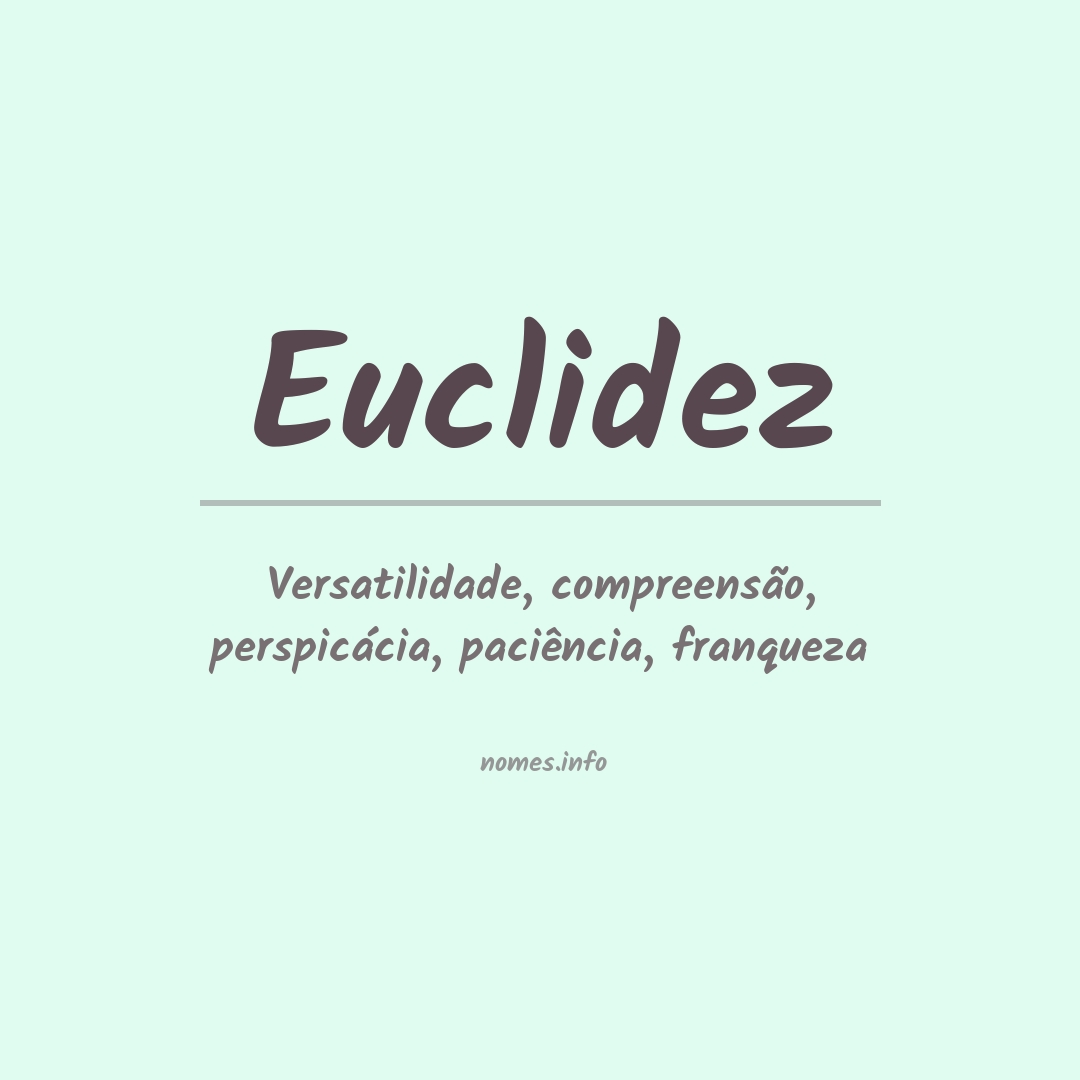 Significado do nome Euclidez
